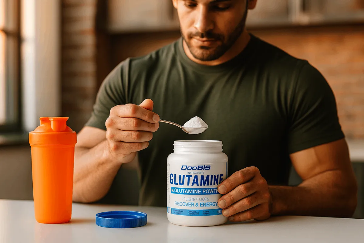 بهترین زمان مصرف گلوتامین در بدنسازی-بهترین زمان مصرف گلوتامین-طریقه مصرف گلوتامین-فراتن داروخانه معتبر