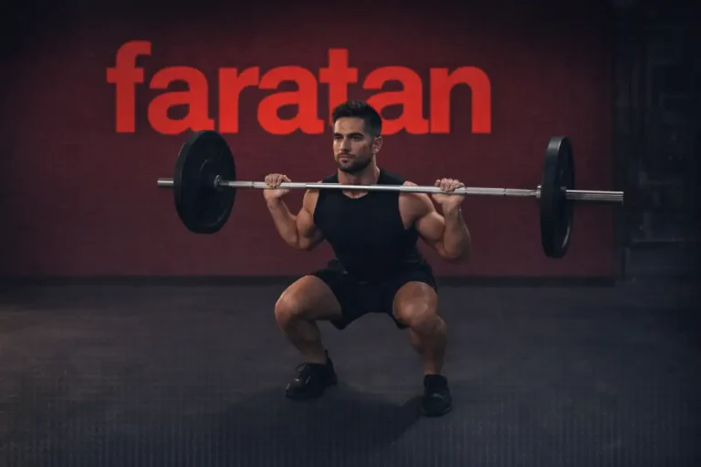 اسکوات هالتر از جلو چگونه اجرا میشود و چه فوایدی دارد؟-اسکات هالتر از جلو-اسکوات جلو-فراتن