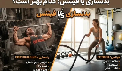 صفر تا صد بدنسازی فیتنس - فیتنس برای آقایان و بانوان و مقایسه با بدنسازی-فیتنس-بدنسازی فیتنس-فراتن