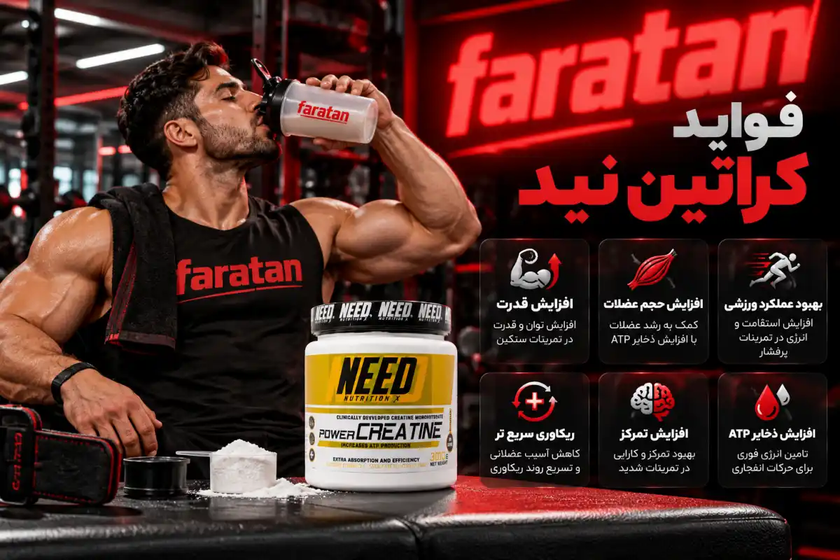 فواید مصرف کراتین نید-قیمت کراتین نید-فراتن سایت معتبر فروش مکمل ورزشی