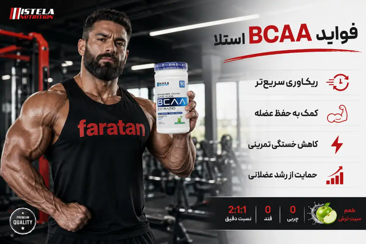 فواید BCAA استلا-خرید بی سی ای ای استلا-قیمت bcaa استلا-فراتن