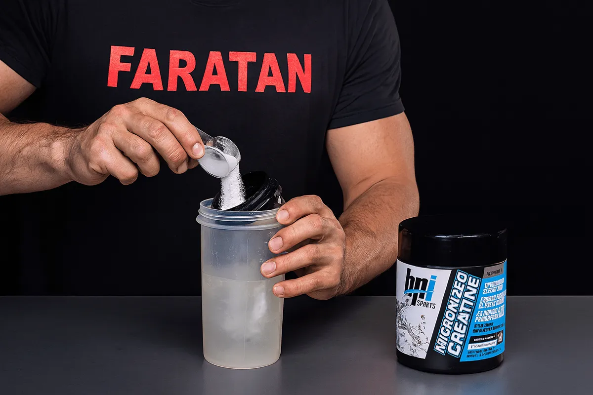 طریقه مصرف کراتین مونوهیدرات-طریقه مصرف کراتین-فراتن فروشگاه معتبر مکمل ورزشی