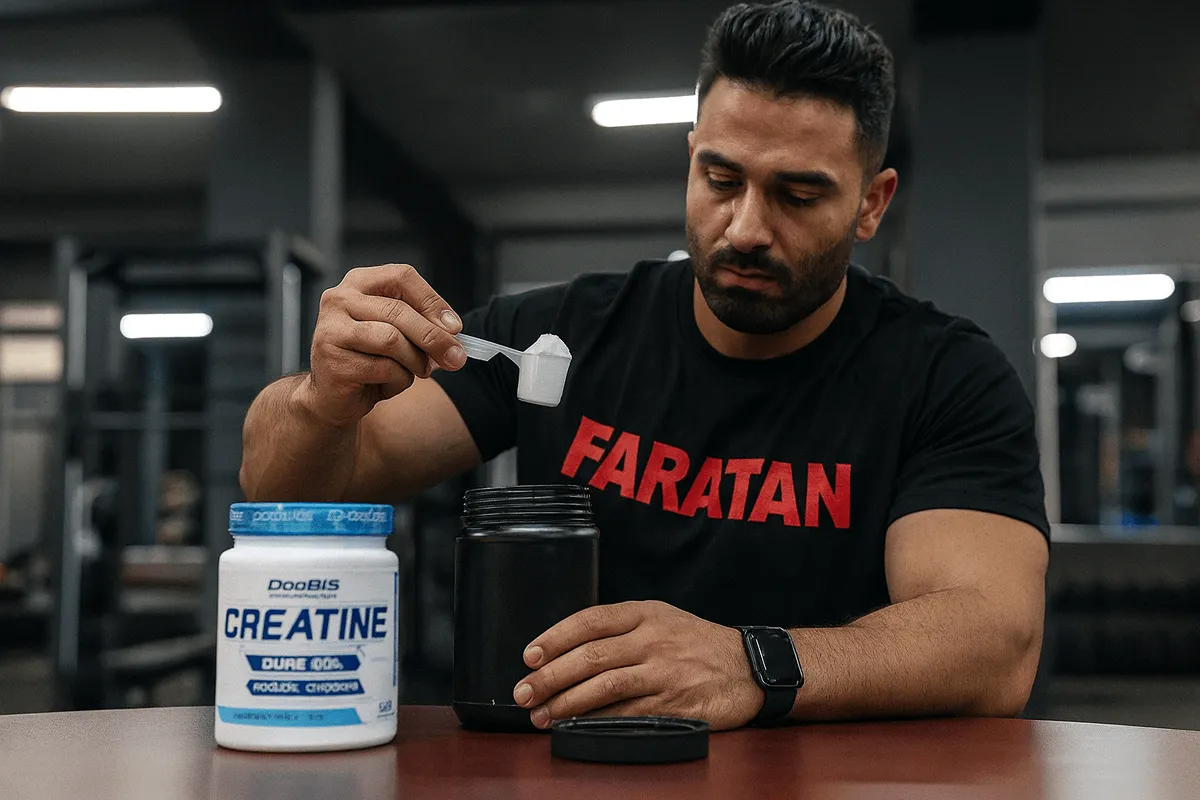 طریقه مصرف کراتین و پروتئین-فراتن