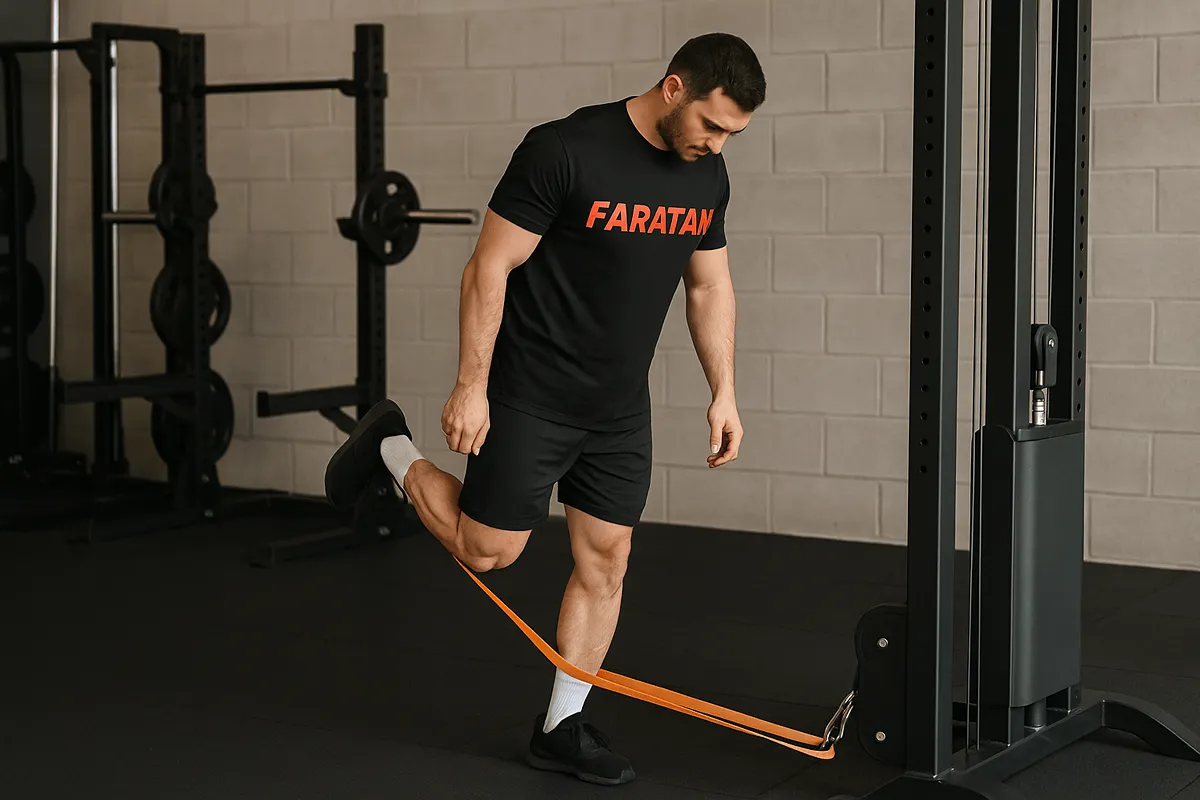 پشت پا ایستاده با کش-پشت پا ایستاده-فراتن