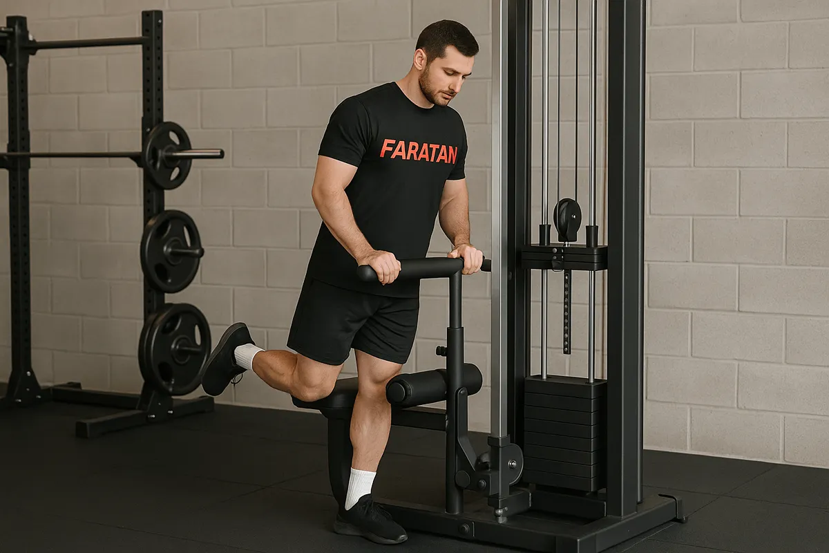 پشت پا ایستاده-فراتن بهترین سایت آموزش حرکات بدنسازی