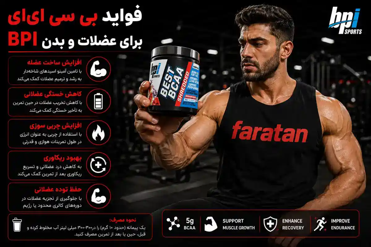فواید مصرف بست bcaa شردد bpi-bcaa شردد-بی سی ای ای شردد-فراتن