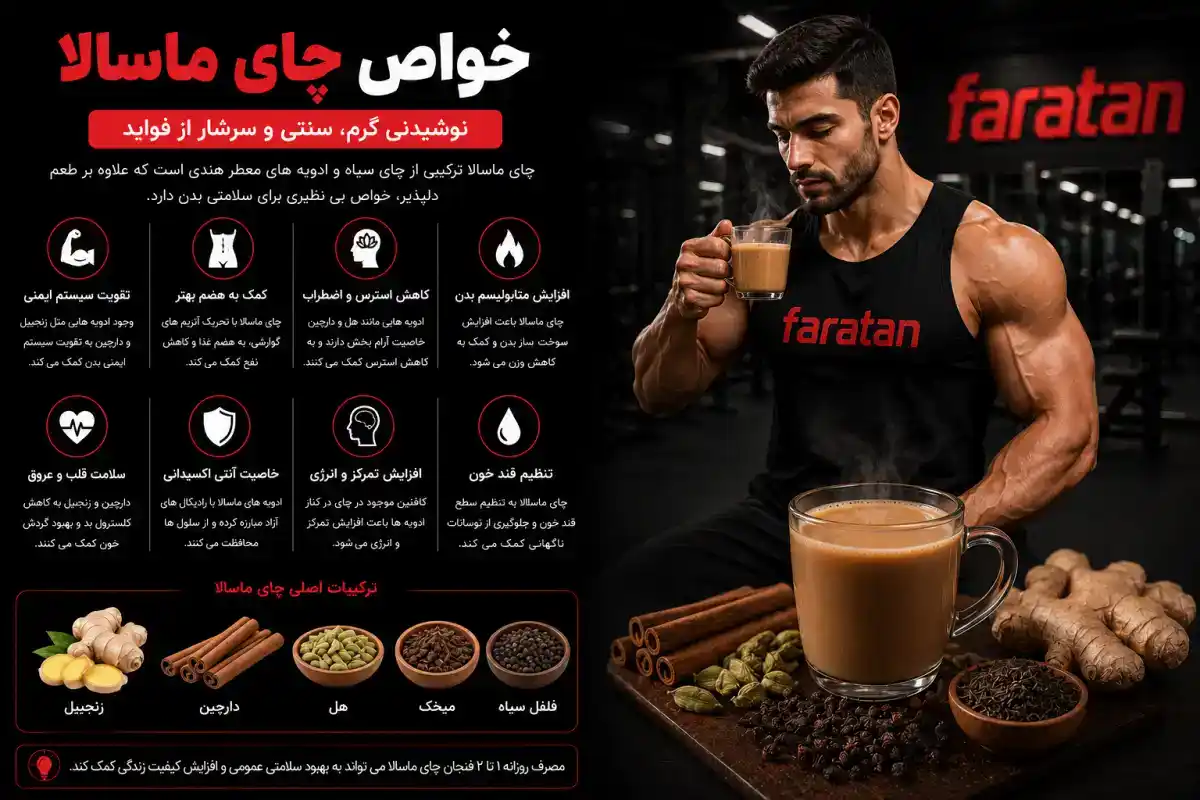 خواص چای ماسالا-فواید چای ماسالا-فراتن