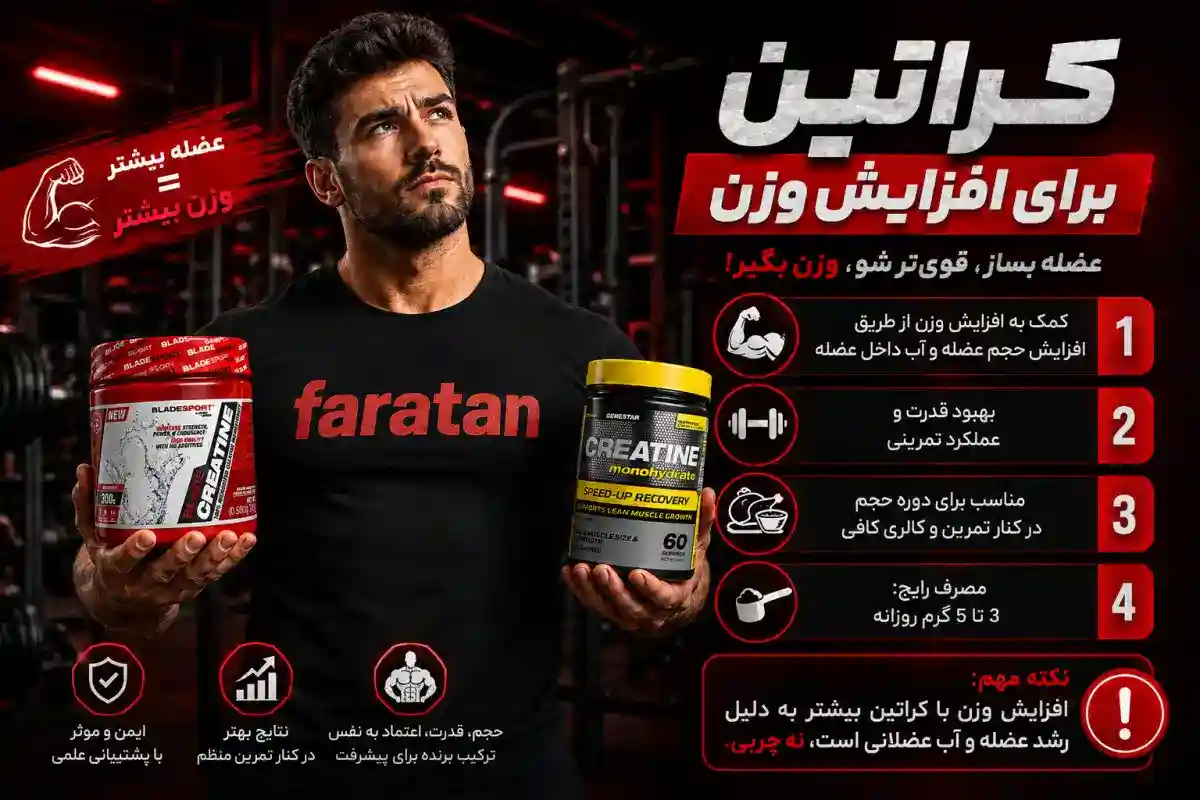 کراتین برای افزایش وزن-کراتین برای چاقی-فراتن داروخانه آنلاین فروش مکمل بدنسازی